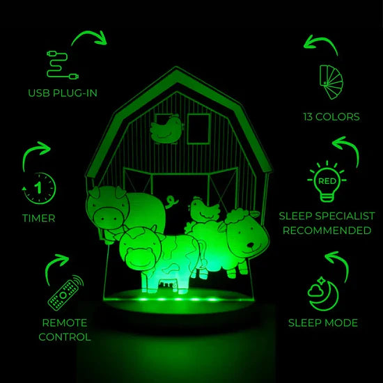 Duski Night Light: Farm Yard